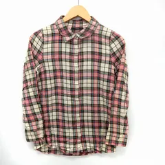 デュラス DURAS シャツ チェックシャツ 長袖 ステンカラー 綿 コットン ピンク /ST43のサムネイル