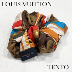 LOUIS VUITTON ルイヴィトン シュシュ モノグラム マルチカラー シルク