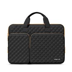 MOSISO 360 Protective PC Case for 13.3-inch Laptops, Compatible with MacBook Air/Pro 13 and MacBook Pro 14, with 2 Pockets, Handle, and Strap, Square Shape, 33db3378