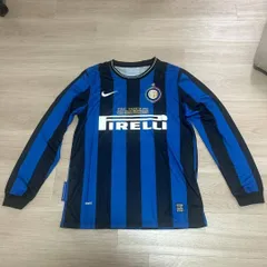 インテル ホーム ユニフォーム 长袖 NIKE サッカー L XL 青黒のサムネイル