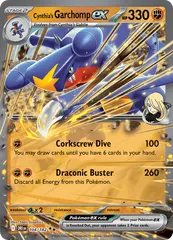 ポケカ　シロナのガブリアスex　Cynthia's Garchomp ex　英語版　海外版　104/182のサムネイル