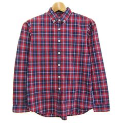 ザ・ノースフェイス 長袖シャツ トップス チェック柄 NRW11308 レディース Mサイズ レッド×ネイビー THE NORTH FACE 【中古】