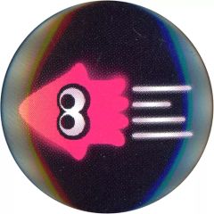 [중고] 배지·핀즈 오징어 대쉬 속도 업 [Splatoon3(스플라툰3) 이카스 기어 파워 컬렉션 캔 배지] 코로코로코믹 2023년 4월호 부록