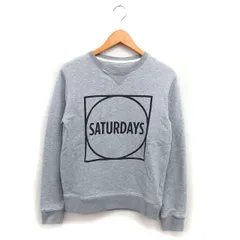 サタデーズサーフ SATURDAYS SURF NYC トレーナー スウェット リブ ロゴプリント コットン 綿 長袖 XS グレー /NT29のサムネイル
