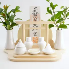 神棚《太陽と雲》神具7点セット　置き専用 新着