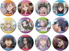 [Used] Badge Bins Complete set of 12 types: "A Certain Scientific Railgun T Trading Scene Can Badge"