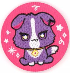 にじさんじ IMPACT 渡会雲雀 さんくま 刺繍缶バッジ むらさきのこ
