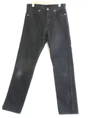 【222725】The Letters レターズ  CLASSIC 5 POCKET TAPERED PANTS ブラックデニム メンズ  ・L STDP0001B 黒のサムネイル