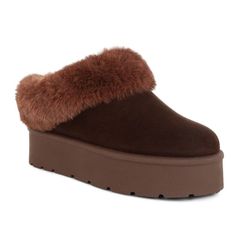 런던 래그 여성 신발 부츠 레인 부츠 London Rag Aniso Womens Faux Fur SlipOn Winter Boots Brown 브라운