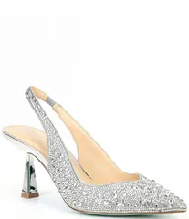 ベッツィジョンソン レディース シューズ パンプス Blue by Betsey Johnson Clark Rhinestone Slingback Pumps Navy ネイビーのサムネイル