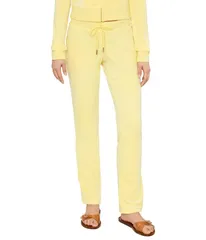 ジューシークチュール レディース ボトムス カジュアルパンツ トラックパンツ Juicy Couture Og Bling Track Pants Yellow Iris イエローのサムネイル