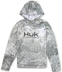 フック メンズ アウター パーカー・スウェット プリント Huk Pursuit Printed Raglan Sleeve Hoodie Seagrassのサムネイル