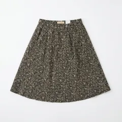 CROCODILE クロコダイル 花柄 ロングスカート ブラック 綿100%のサムネイル