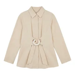Sybilla シビラ ベージュ シャツ ブラウス Mサイズ コットン リネンのサムネイル