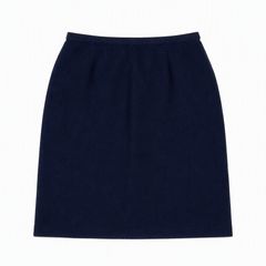 ネイビー タイトスカート ひざ丈 サイドジップのサムネイル