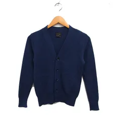 ルトロワ Letroyes ウール Vネック カーディガン ニット XS ネイビー 紺 /FT39のサムネイル