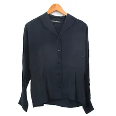 キャサリンハムネット KATHARINE HAMNETT ショールカラー シャツ ブラウス 長袖 シンプル ネイビー 紺 /KT13のサムネイル