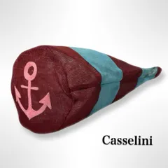 【新品★現品限り】Casselini キャセリーニ  ★ マリン刺繍入りボーダー 配色チュールトートバッグ カジュアル 個性派 レトロのサムネイル