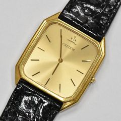稼働品 セイコー クレドール GHAK964 メンズ 腕時計 ワニ革 社外品