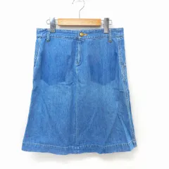 アメリカンラグシー AMERICAN RAG CIE スカート タイト 膝丈 ポケット バックジップ シンプル 1 ブルー /ST10のサムネイル