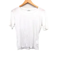 トーテム TOTEME カシミヤブレンド Tシャツ カットソー 半袖 丸首 無地 S ホワイト 白 /FT24のサムネイル