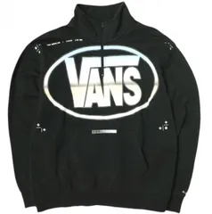 LQQK STUDIO x VANS VAULT ルックスタジオ ヴァンズ ボルト 別注 Quarter Zip Top ハーフジップスウェット VN0A4VMKBLK XL BLACK トレーナー 裏起毛 トップス g21995のサムネイル