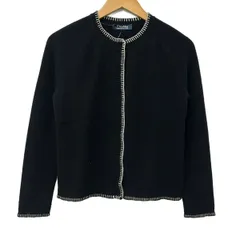 S Max Mara(マックスマーラ) カーディガン サイズUS S レディース美品  - 黒 長袖のサムネイル