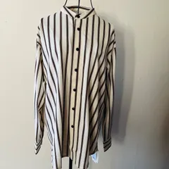 【新品】gelato pique ユニセックス ストライプ柄 ラウンジシャツのサムネイル