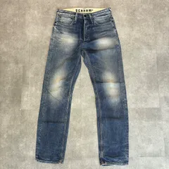 【匿名発送】DENHAM SKIN SKINNY FIT ヒゲ ハチノス ダメージデニム 古着のサムネイル