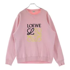 LOEWE (ロエベ) ANAGRAM SWEAT フロントアナグラムロゴ刺繍 クルーネック長袖スウェットトレーナー ピンク H6109900CRのサムネイル