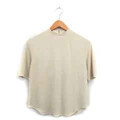 コルディア CORDIER カットソー Tシャツ ハイネック シンプル 40 ベージュ /KT2のサムネイル