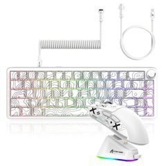 【新品未使用】ゲーミングデバイスセット DELUX 光るゲーミングデバイス4点セット ブラック 日本語配列 109キー