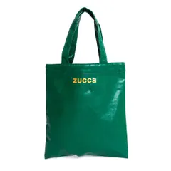 ズッカzucca ロゴプリントミニレザートートバッグ 緑のサムネイル