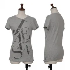 アルマーニジーンズARMANI JEANS ロゴプリントTシャツ グレー40のサムネイル