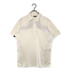 中古 メンズ ジェイリンドバーグ J.LINDEBERG 半袖ポロシャツ M 白 ホワイト