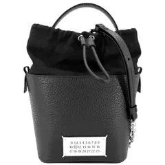 マルタンマルジェラ 2WAY レディース 肩掛け 斜め掛け ショルダーバッグ ハンドバッグ 5AC バケットバッグ MARTIN MARGIELA S61WG0035 ブラック 黒 シルバー金具 美品【中古品】のサムネイル