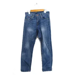 グリーンレーベルリラクシング ユナイテッドアローズ green label relaxing デニム ジーンズ スキニー ウォッシュ加工 36 ブルー 青 /KT26のサムネイル