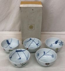 深川製磁 茶碗 飯碗 どんぐり柄 有田焼 5客セット - メルカリ