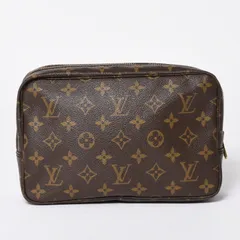 LOUIS VUITTON ルイヴィトン トゥルーストワレット23 コスメポーチ クラッチバッグ ポーチ モノグラム ブラウン 良品 中古 4b010807のサムネイル