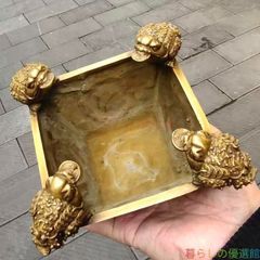 [Elegant] Gold moth copper figurine, fortune-telling, good luck, feng shui, ornaments, crafts, fine art zw427