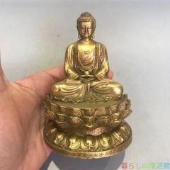 【Elegant】Buddhist Art: Jizo Bodhisattva and Kannon Bodhisattva Statue, Bronze Sculpture, Ornament, Good Fortune, Feng Shui, Craftwork, Fine Art zw427