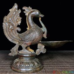 【Elegant】Copper Phoenix Oil Lamp, Interior Decoration, Craftwork, Artwork, Ornament zw427