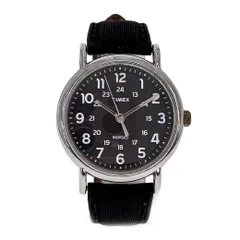 【中古】TIMEX タイメックス Weekender ウィークエンダー インディグロナイトライト セントラルパーク カジュアルウォッチ クオーツ 腕時計 ブラック