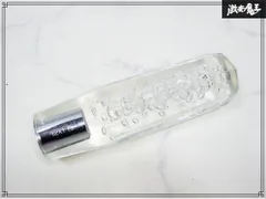 ★破損無し★ 社外 メーカー不明 汎用 シフトノブ クリスタルシフトノブ バブル入り クリア 8角形 全長 約15㎝ 内径 約11.7㎜ 激安魔王のサムネイル