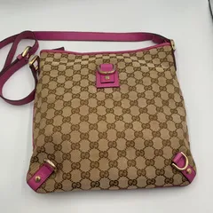 ! GUCCI ショルダーバッグ GGキャンバス レザーのサムネイル