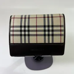 Burberrys バーバリーズ ノバチェック 二つ折り財布 ブラウン レザー系 26080495のサムネイル
