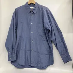 Cornier ／コルニエ／シルクシャツ／チェック／ブルー 長袖シャツ／サイズMのサムネイル