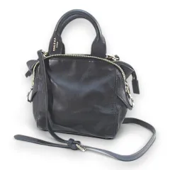 ポールカ PAULE KA トートバッグ ハンド ショルダー 2way ブラック 黒系 レザーのサムネイル