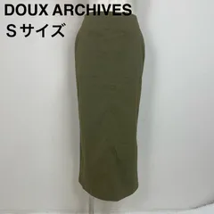DOUX ARCHIVES (ドゥ アルシーヴ)ロングタイトスカート カーキ Sサイズのサムネイル