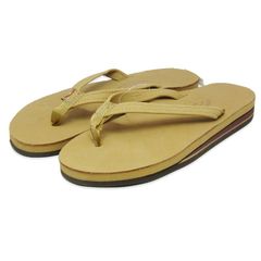 未使用 RAINBOW SANDALS レインボーサンダルズ S トングサンダル 302ALTSN PL ダブルレイヤー プレミアムレザー SIERRA BROWN 18002356